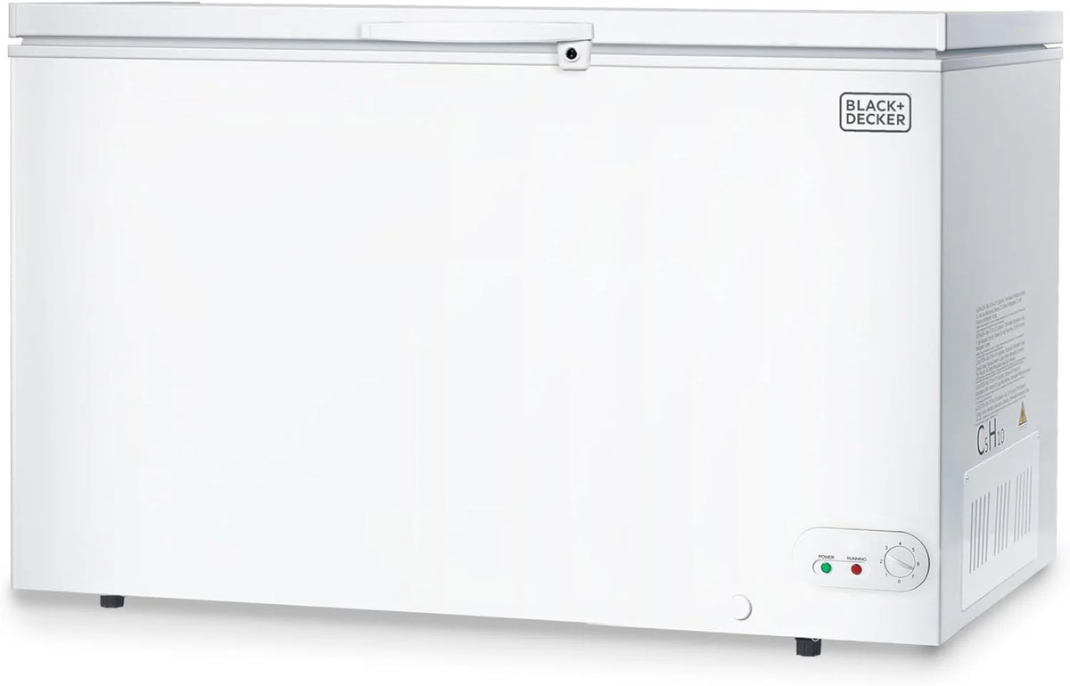 BLACK+DECKER 2.0 Cu. Ft. Compact Chest Freezer, Deep Freezer Holds Up To 70 Lbs. of Frozen Food
