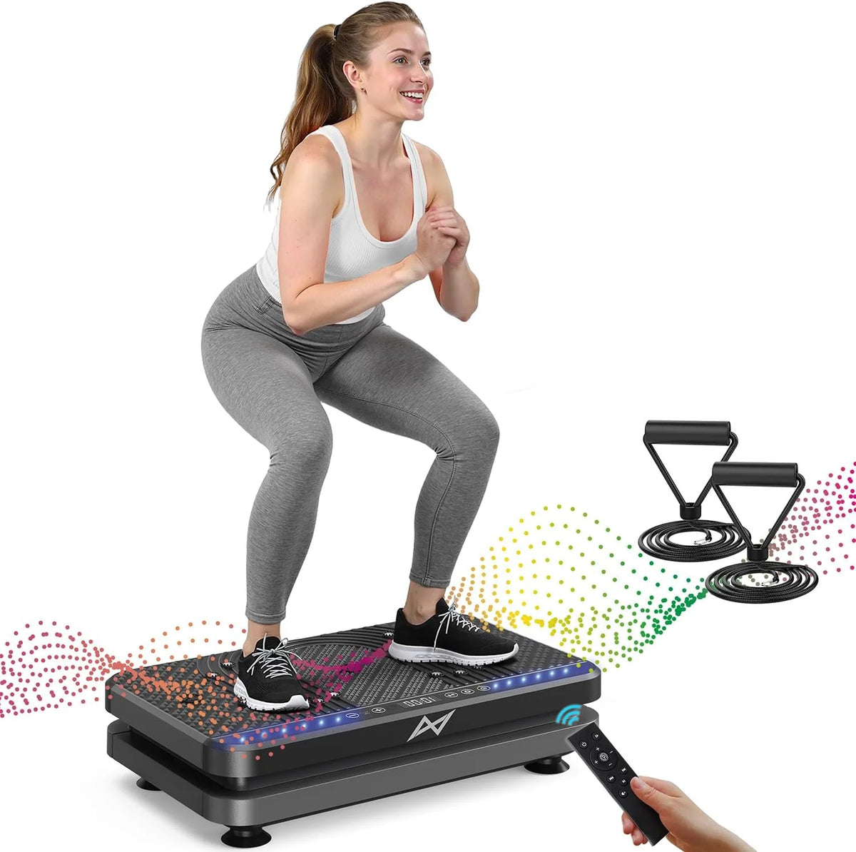 AXV Vibration Plate Fitness Platform Trainer Suitable for men and women to lose weight and burn fat at the gym
