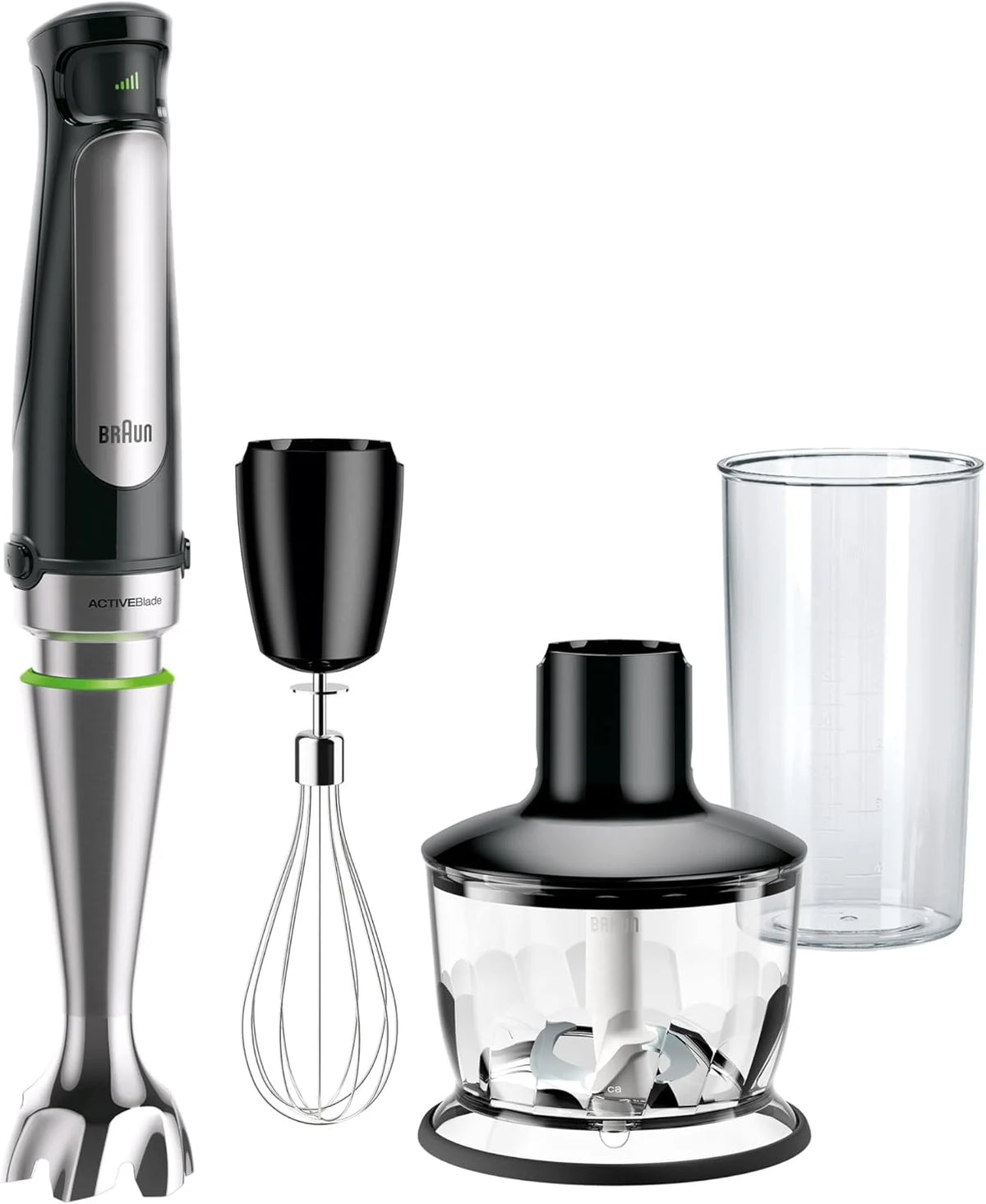 Braun MultiQuick 7 3-in-1 Immersion Blender with Food Processor ?Powerful Handheld Electric Stick Blender - Emulsifier for Chopping, Beating & Whisking - Ideal for Soup, Puree, Smoothies & More