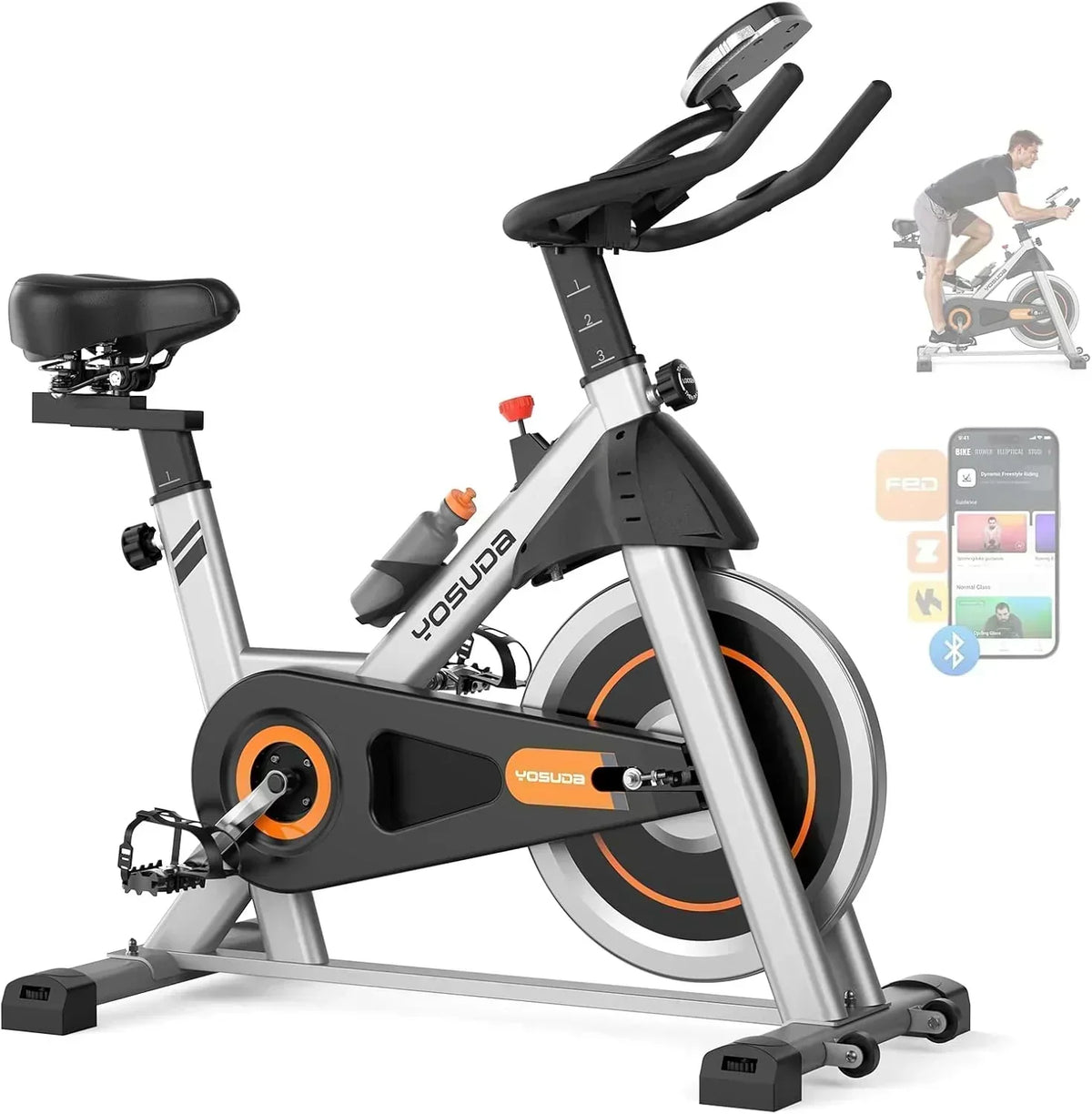 Arita brand fitness bicycle Home fixed fitness treadmill Low noise design tablet stand