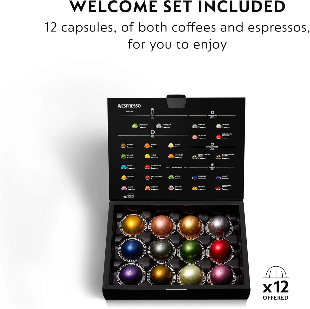 Nespresso Vertuo Plus Coffee and Espresso Maker by De'Longhi, Grey