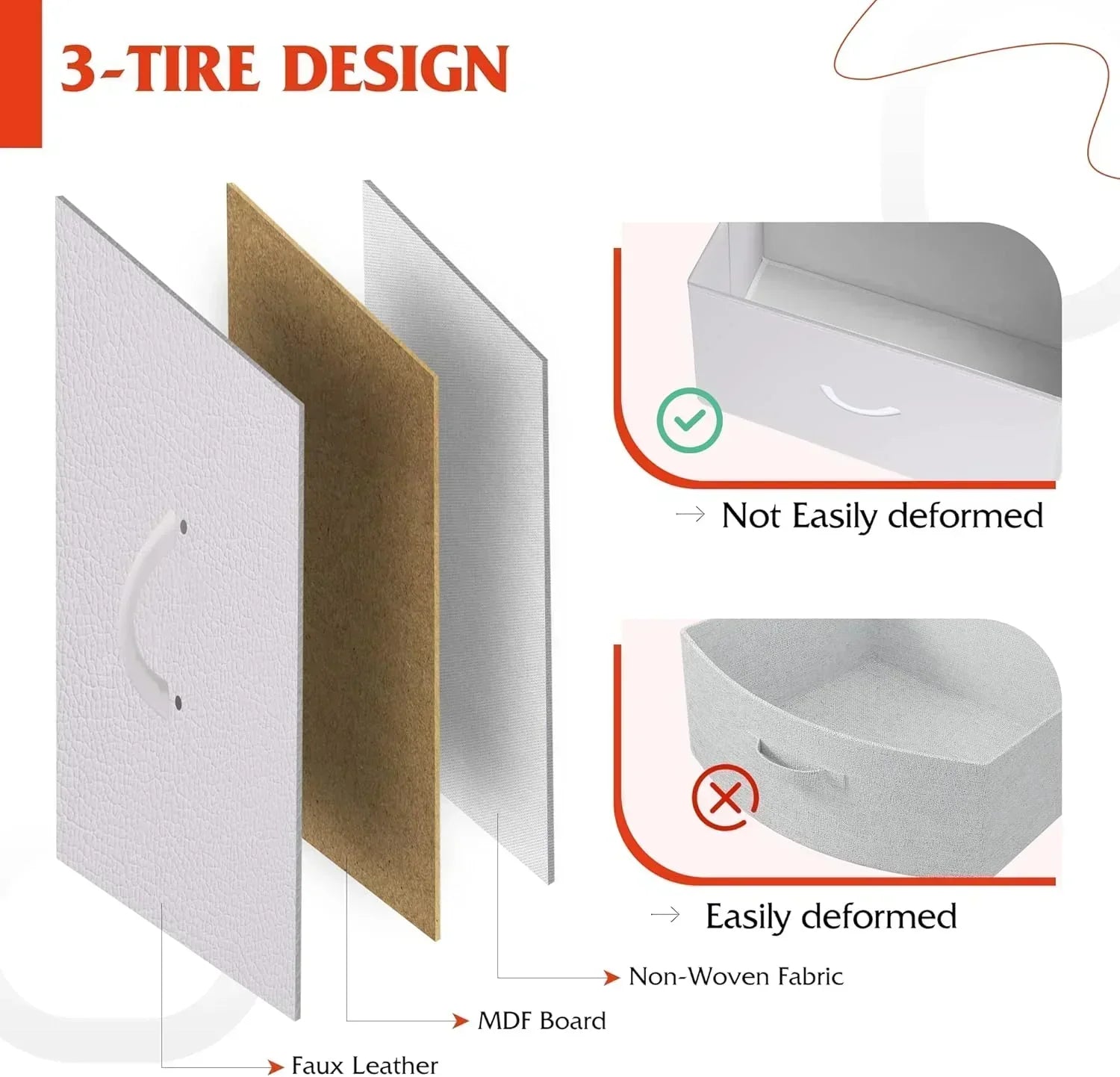 WLIVE Storage Organizer Unit with 13 Fabric Bins Storage Drawers Organizer with Steel Frame